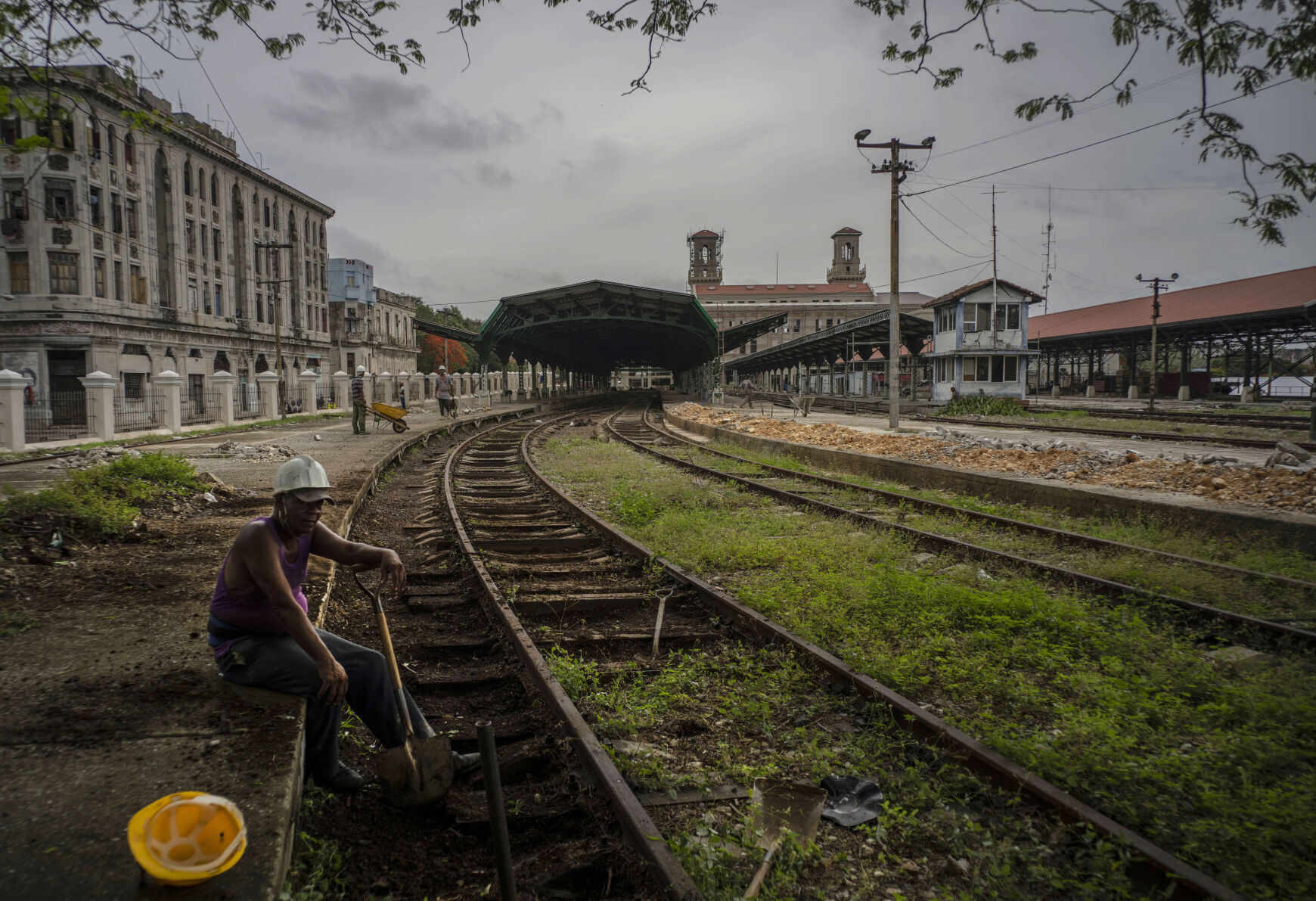 APTOPIX Cuba Railway Station